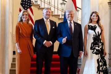 Los reyes Guillermo y Máxima duermen con los Trump en la Casa Blanca en una excepcional noche que divide a los holandeses