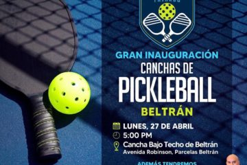 Municipio de Fajardo inaugura nuevas canchas de pickleball en Beltrán