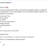 Rivera Schatz refiere al FBI, Justicia y PFEI las declaraciones juradas contra Domenech