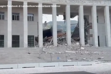 Se derrumba una parte del Tribunal de Bolzano (Italia) sin causar víctimas