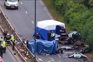 Siete muertos por la colisión de un coche y un vehículo policial en Inglaterra