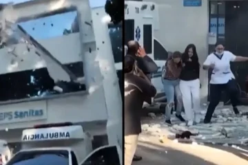 El terremoto de Colombia, en primera persona: una fachada se desprende en plena calle de Cali