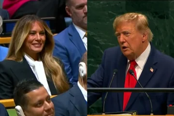 Trump piropea a su mujer Melania durante su discurso en la ONU: «Muy buen trabajo estás haciendo»